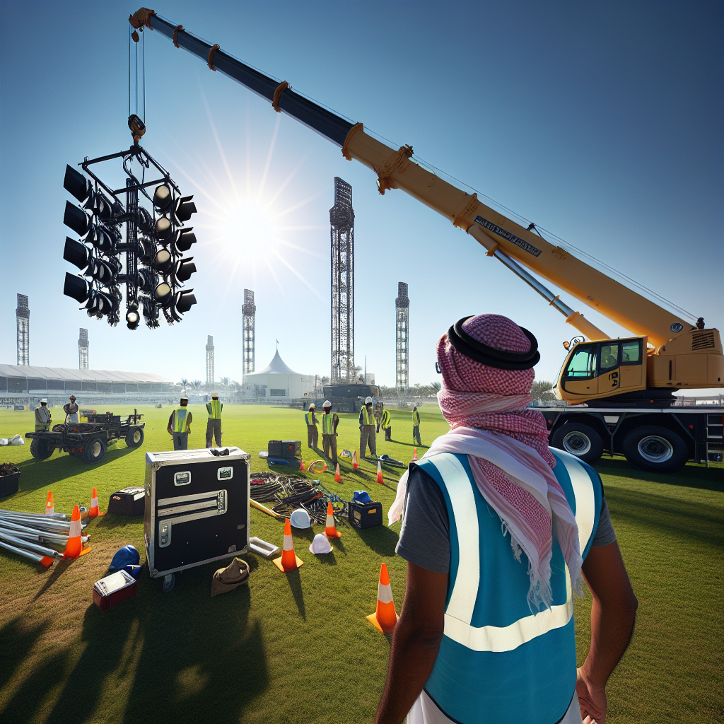 Аренда крана для установки опор освещения