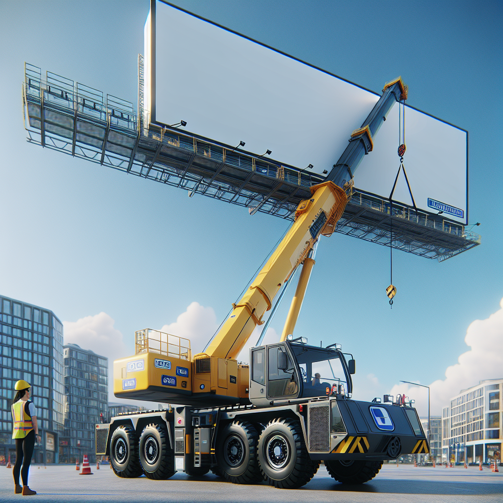 Аренда автокрана для установки рекламных конструкций