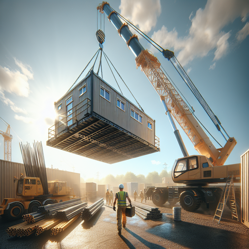 Сколько весит бытовка и как её безопасно поднять автокраном