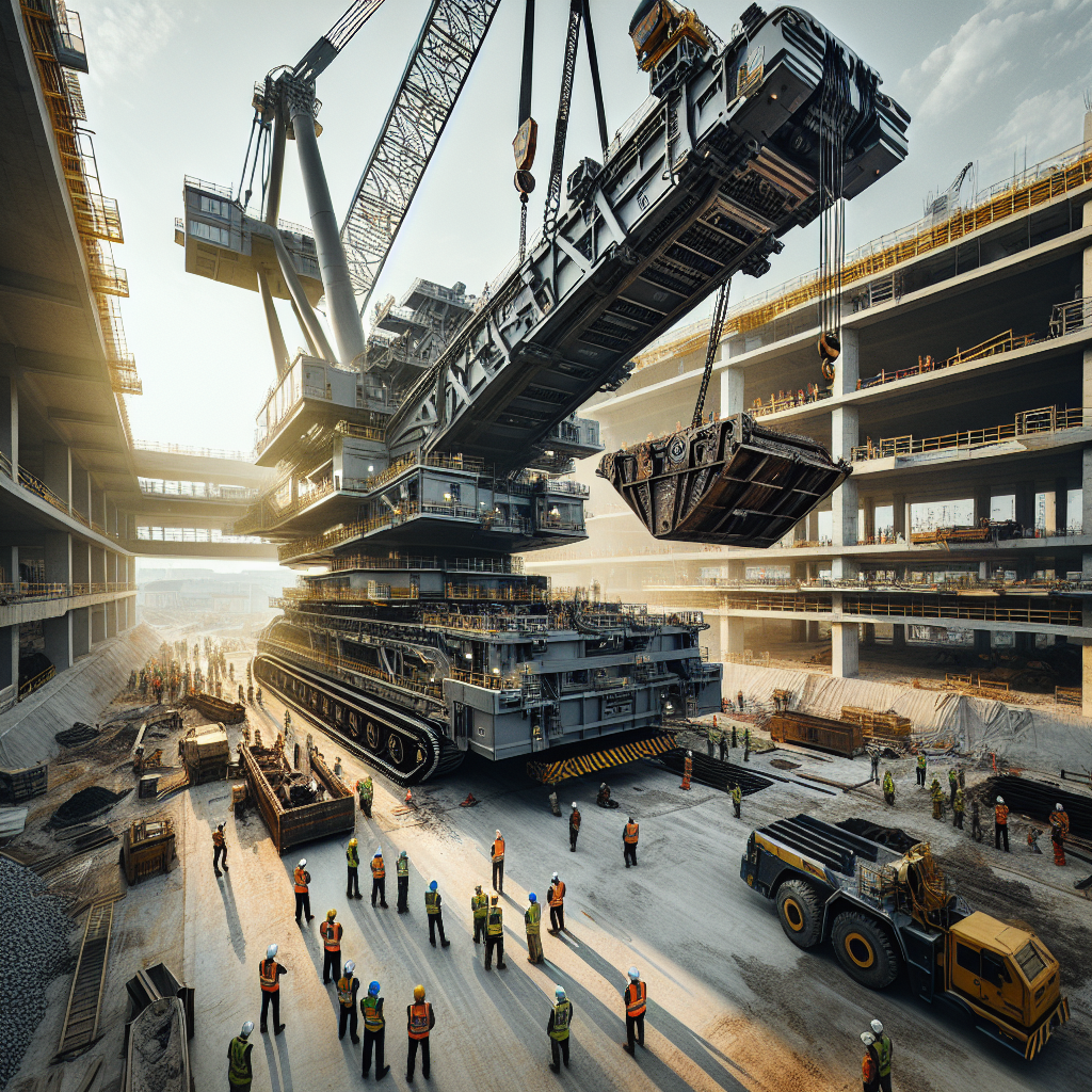 Разгрузка негабаритных грузов автокраном