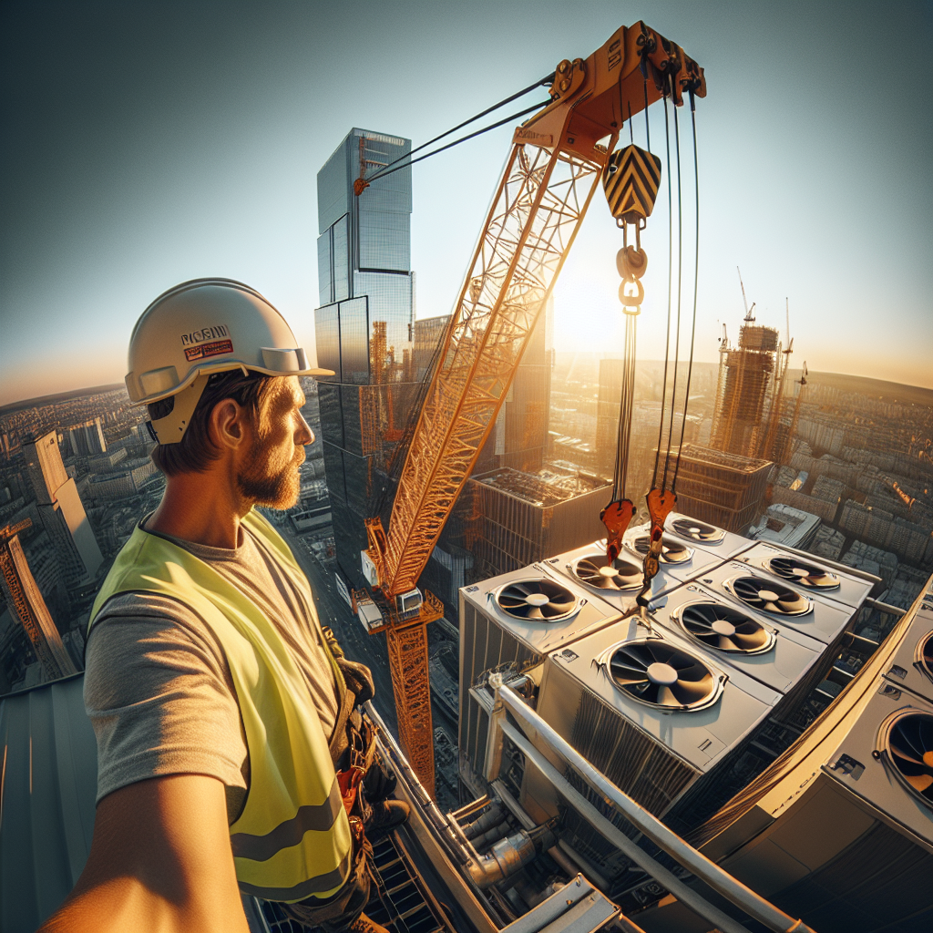 Аренда крана для монтажа вентиляционного оборудования