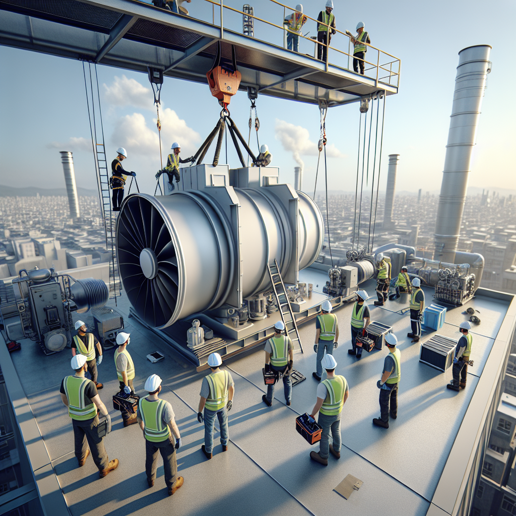 Монтаж систем вентиляции на высоте: когда нужен кран