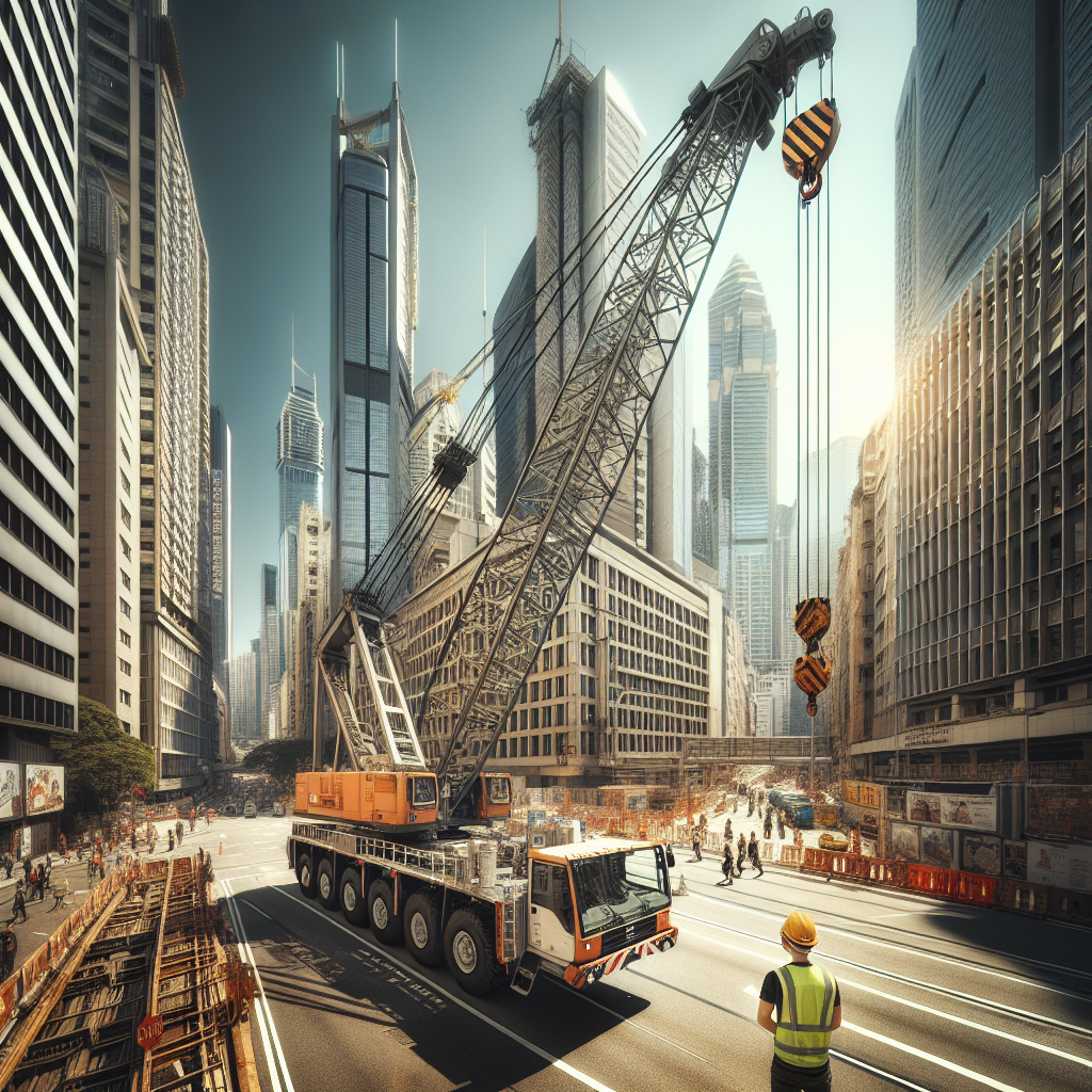 Особенности работ автокрана в условиях плотной городской застройки